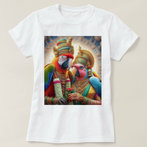 Parrots Wedding T_Shirt