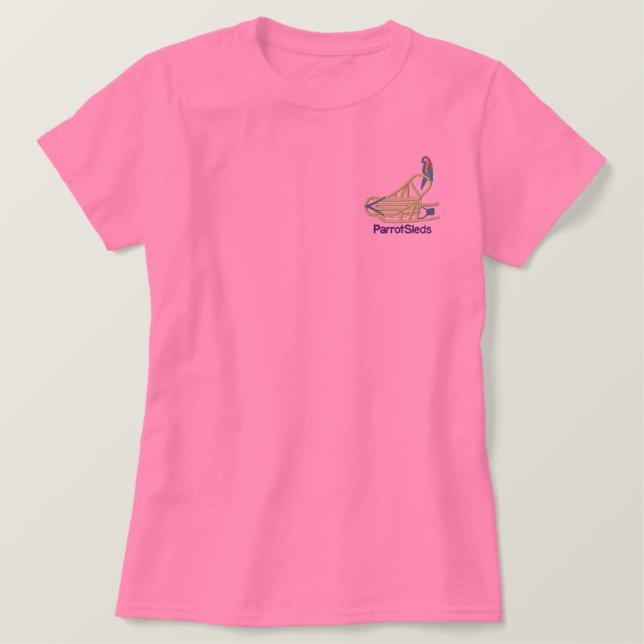 ParrotSleds - Embroidered Ladies Tee (Design Front)