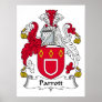 Parrott Family Crest Poster