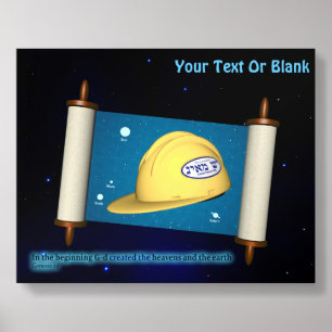 Parshat Bereshit - Yesh M'ayn Construction Acrylic Photo Tile