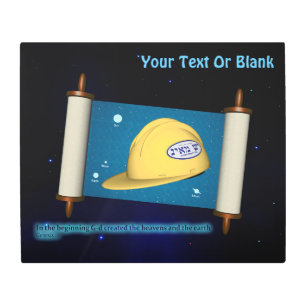 Parshat Bereshit - Yesh M'ayn Construction Company Metal Print