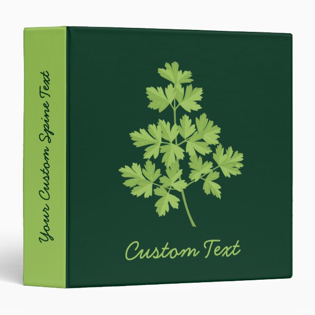 Parsley 3 Ring Binder (Front/Spine)