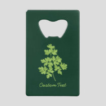 Parsley Credit Card Bottle Opener