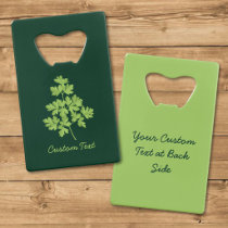 Parsley Credit Card Bottle Opener