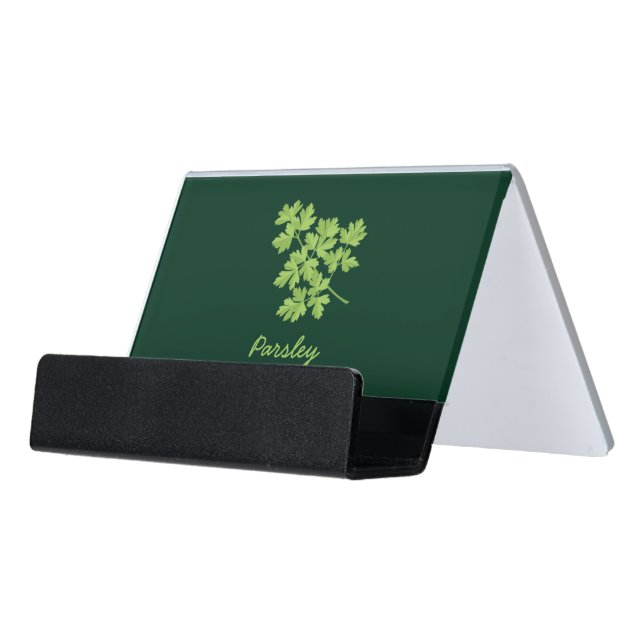 Parsley Desk Business Card Holder (Angled Front)