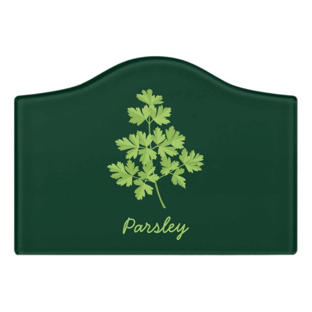 Parsley Door Sign (Small Crest Front)