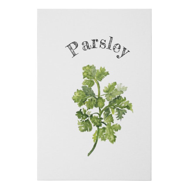 Parsley - Faux Wrapped Canvas Print (Front)