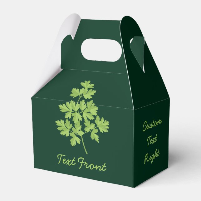 Parsley Favor Boxes (Front Side)