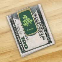 Parsley Gold Finish Money Clip