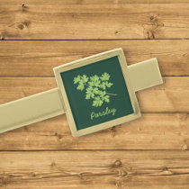 Parsley Gold Finish Tie Bar