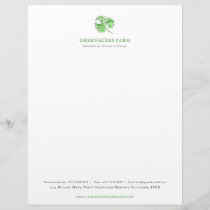 Parsley green farm business letterhead
