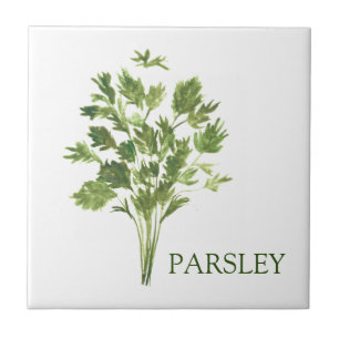 Parsley Herb Greenery Kitchen Culinary Green  Ceramic Tile