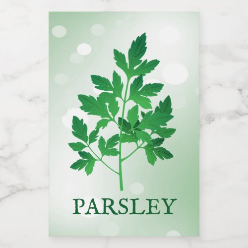 Parsley Herbs Label