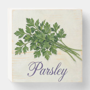 Parsley Kitchen Herb Wall Art Wooden Box Sign