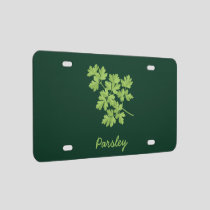 Parsley License Plate