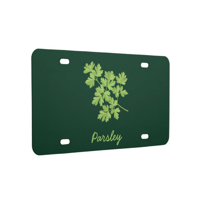 Parsley License Plate (Right)