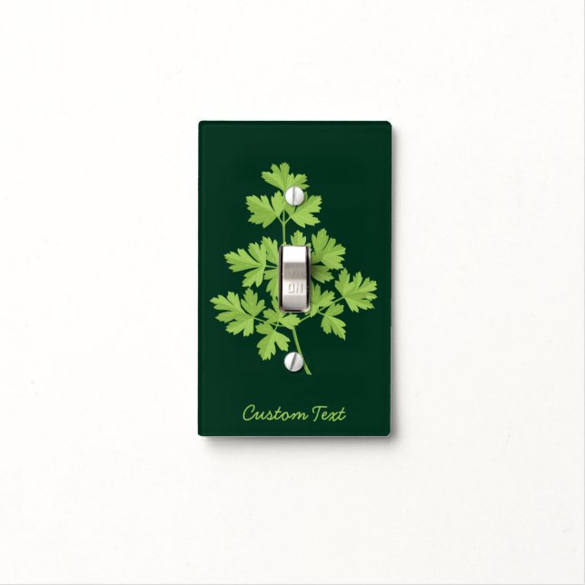 Parsley Light Switch Cover (In Situ)