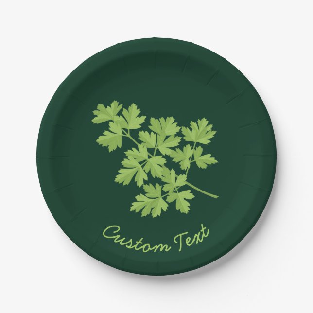 Parsley Paper Plates (Front)