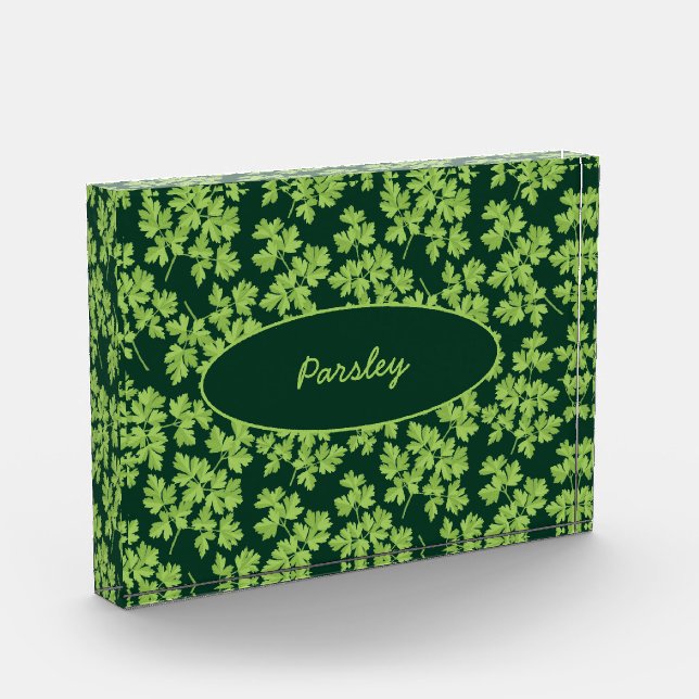 Parsley Pattern Acrylic Award (Left)