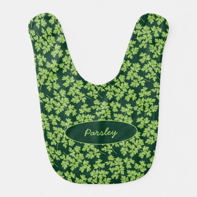 Parsley Pattern Baby Bib (Front)