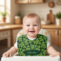Parsley Pattern Baby Bib