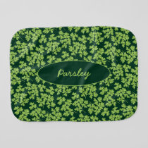 Parsley Pattern Baby Burp Cloth