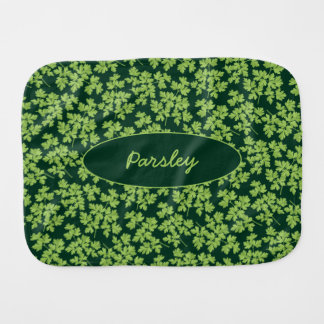 Parsley Pattern Baby Burp Cloth