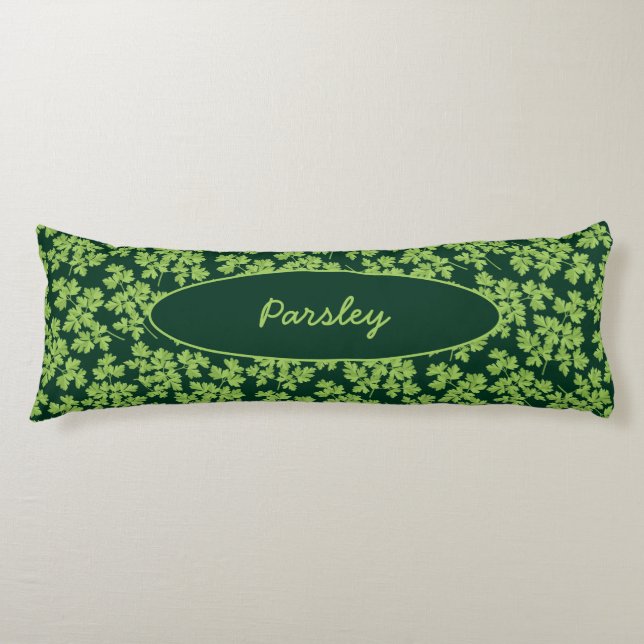 Parsley Pattern Body Pillow (Front)