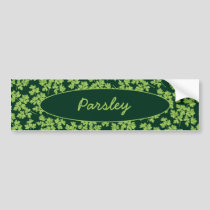 Parsley Pattern Bumper Sticker