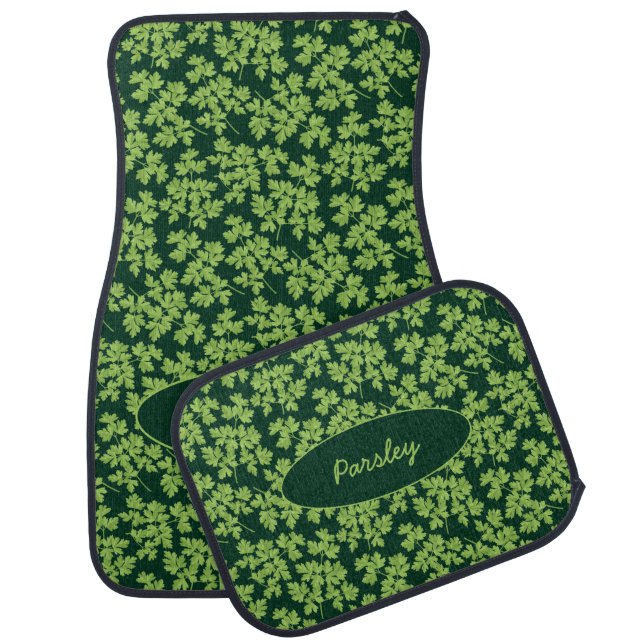 Parsley Pattern Car Floor Mat (Set)