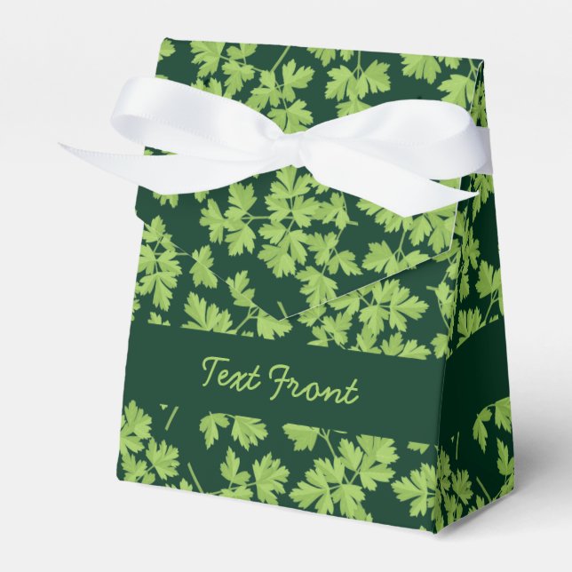 Parsley Pattern Favor Boxes (Front Side)