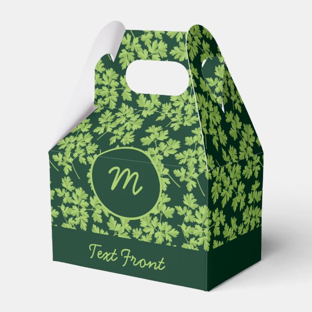 Parsley Pattern Favor Boxes (Front Side)