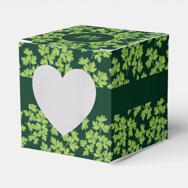 Parsley Pattern Favor Boxes (Front Side)