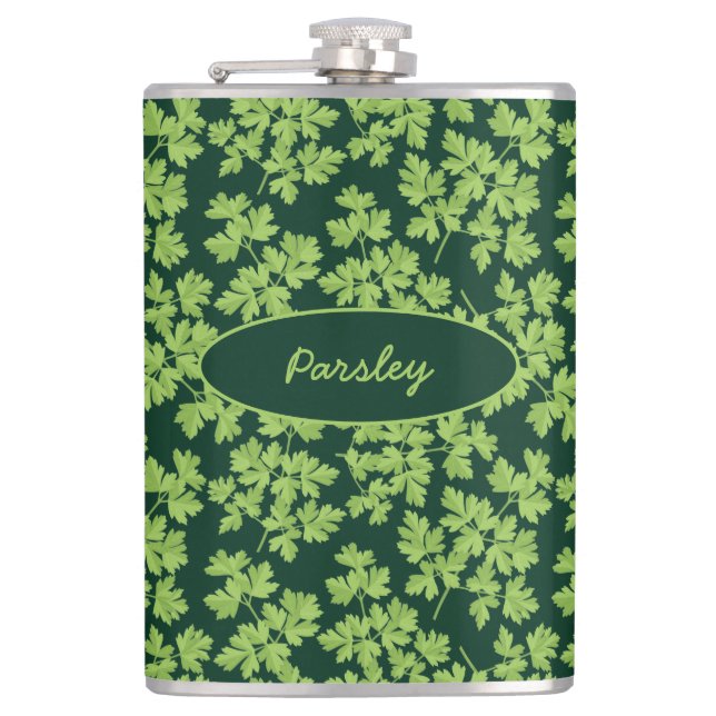 Parsley Pattern Flask (Front)