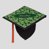 Parsley Pattern Graduation Cap Topper