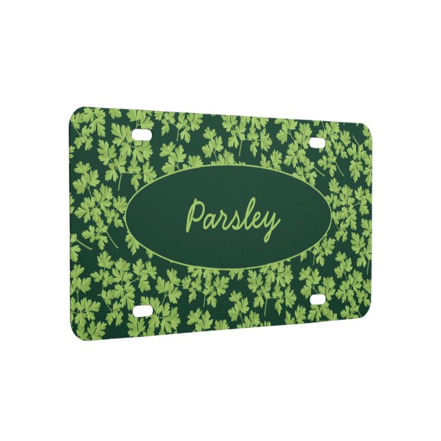 Parsley Pattern License Plate (Right)