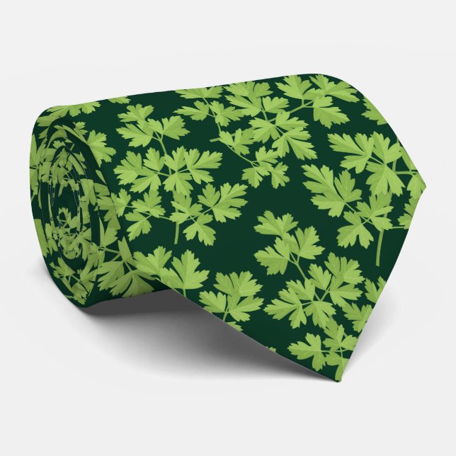Parsley Pattern Neck Tie (Rolled)
