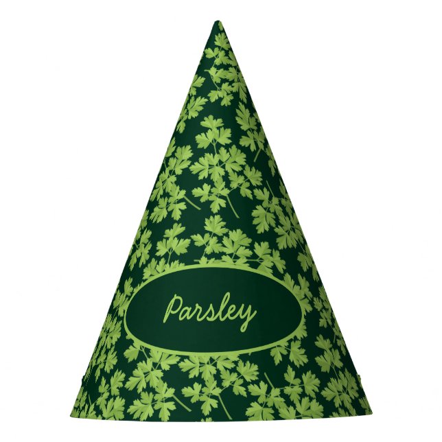 Parsley Pattern Party Hat (Front)