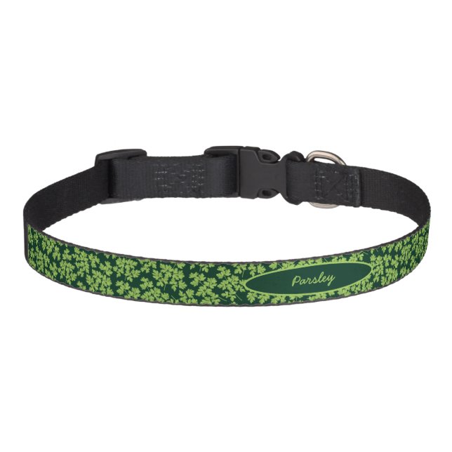 Parsley Pattern Pet Collar (Front)