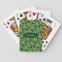 Parsley Pattern Poker Cards