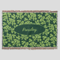 Parsley Pattern Throw Blanket