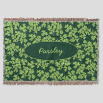 Parsley Pattern Throw Blanket