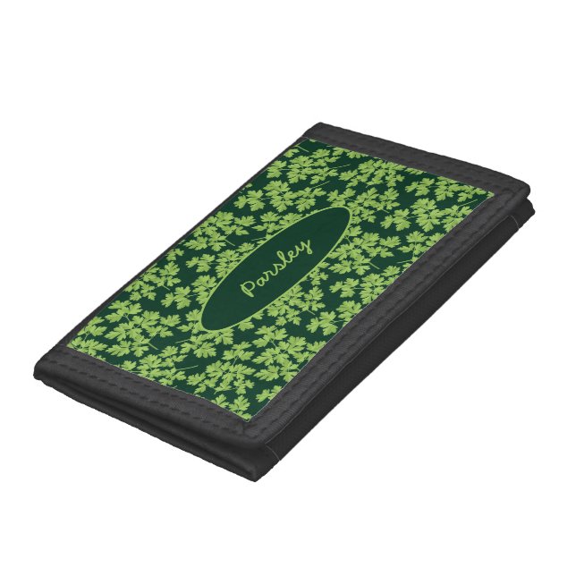 Parsley Pattern Trifold Wallet (Bottom)