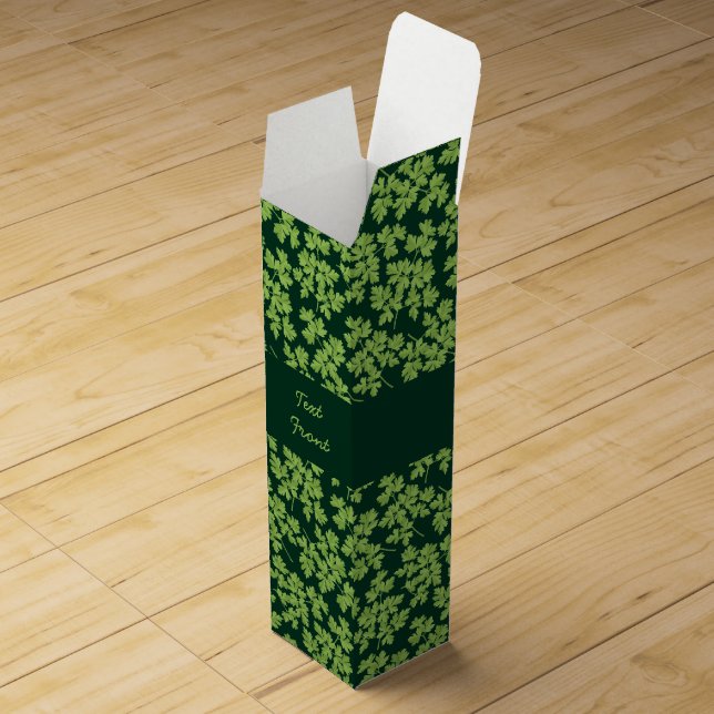 Parsley Pattern Wine Box (Opened)