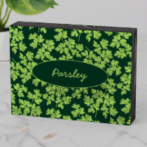 Parsley Pattern Wooden Box Sign