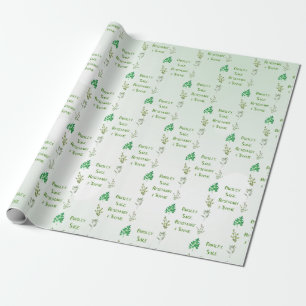 Parsley Sage Rosemary & Thyme Design Wrapping Paper
