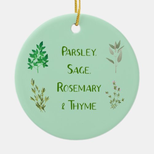 Parsley Sage Rosemary Thyme Herbal Ornament