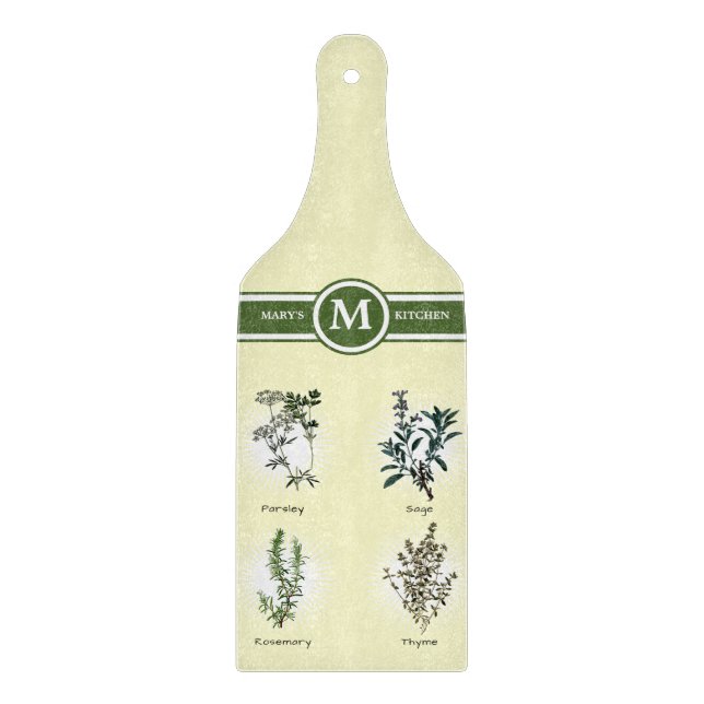 Parsley Sage Rosemary & Thyme Herbs Cutting Board (Front)