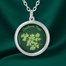 Parsley Silver Plated Necklace