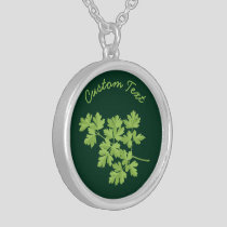 Parsley Silver Plated Necklace
